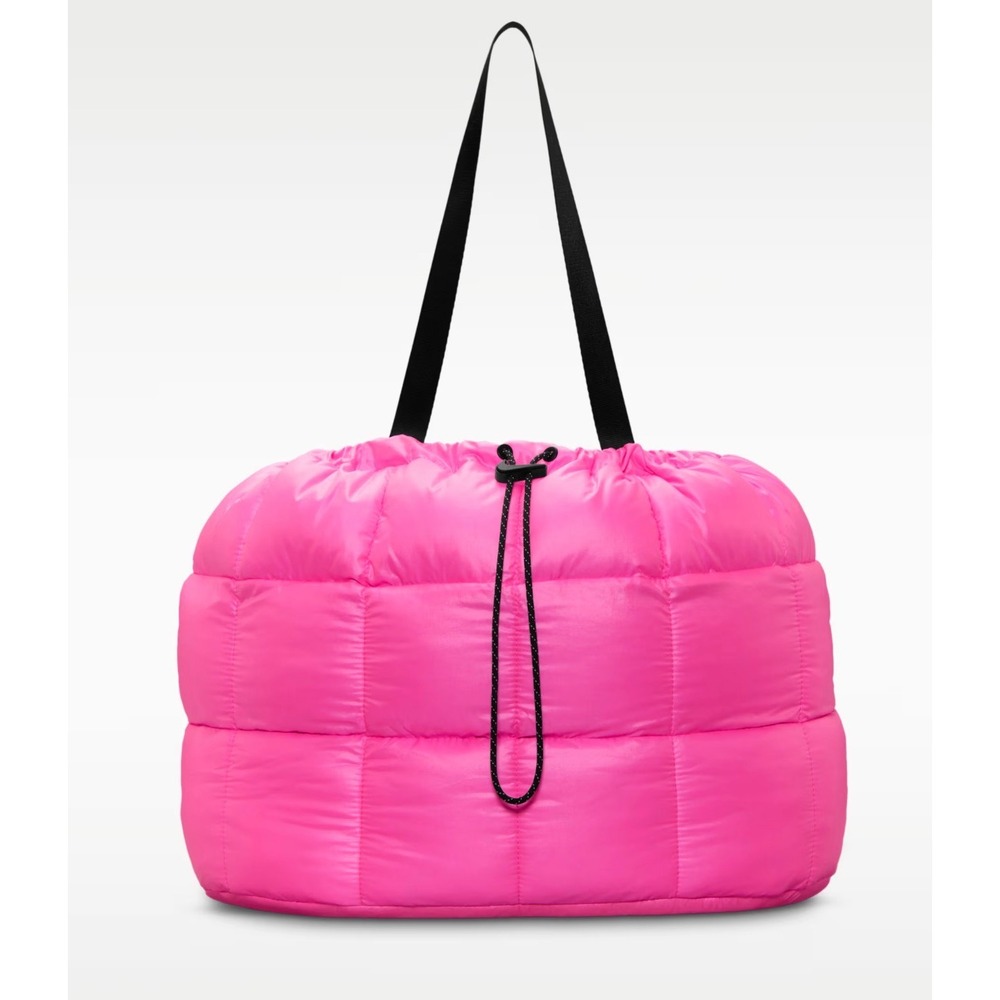 Nike Sportswear Puffle Tote Bag Women OS Pink Excellence Quilted 28L FB3038-606